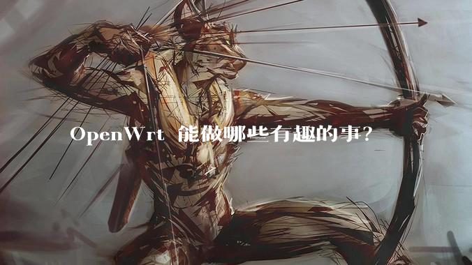 OpenWrt 能做哪些有趣的事？